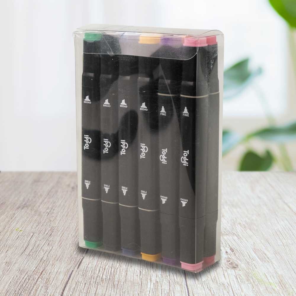 

Toddi Spidol Dual Side Art Sketch Marker Drawing Set 12 Color