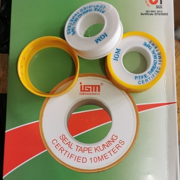 

IGM SEALTAPE Solatip Isolasi Seal Tape Pipa Drat 12mm x 10 Meter Full