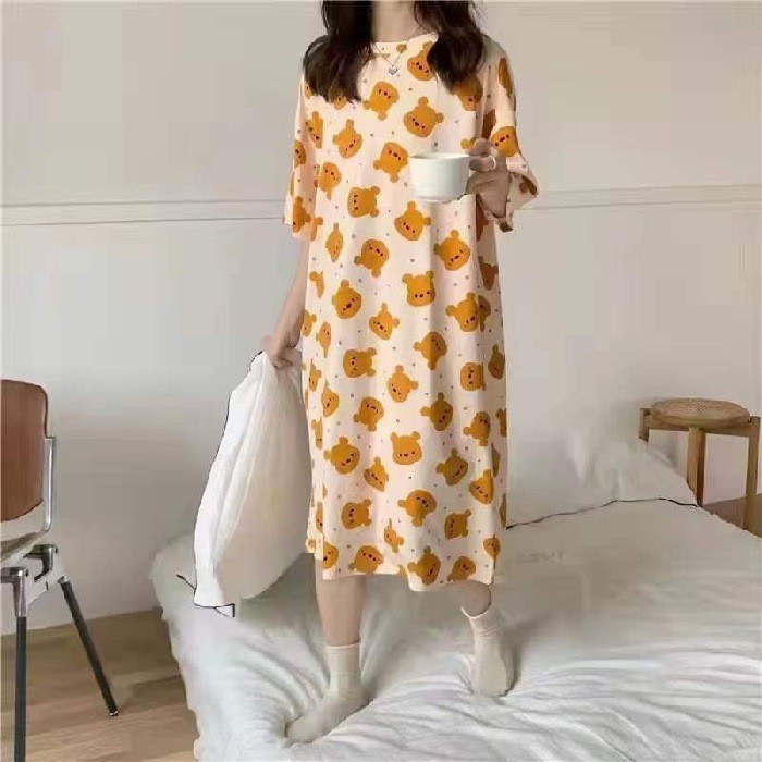 Daster Kekinian Terbaru Baju Tidur Daster Remaja Daster Tidur Wanita Youbi Bahan Katun Spandek