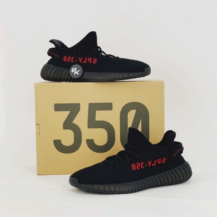 ADIDAS YEEZY V2 350 BLACK & RED