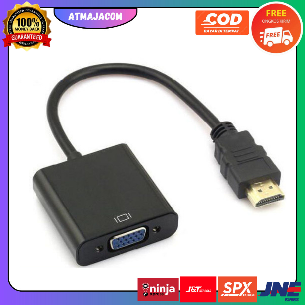 CONVERTER HDMI TO VGA / KONEKTOR HDMI TO VGA / KABEL HDMI TO VGA