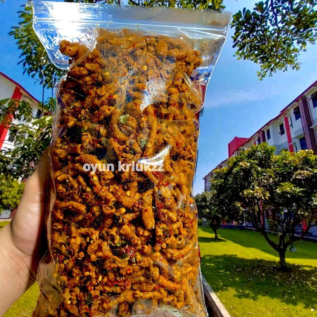 

bGF Keripik USUS AYAM Pedas Daun Jeruk 250 gr Kering Makanan Food Snack