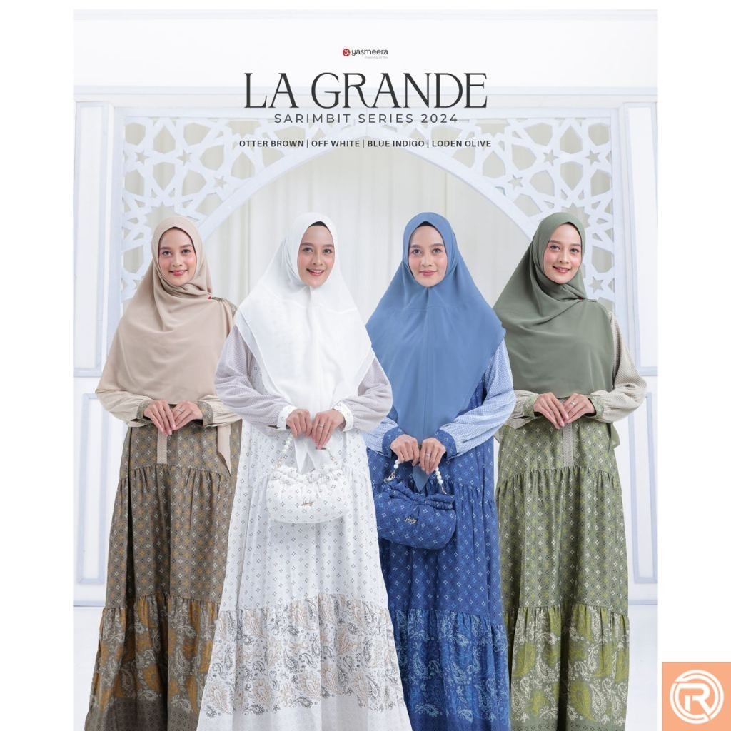 Yasmeera - Gamis Wanita Yasmeera Terbaru La Grande (R) Mewah Eksklusif Original Yasmeera - Ribigha