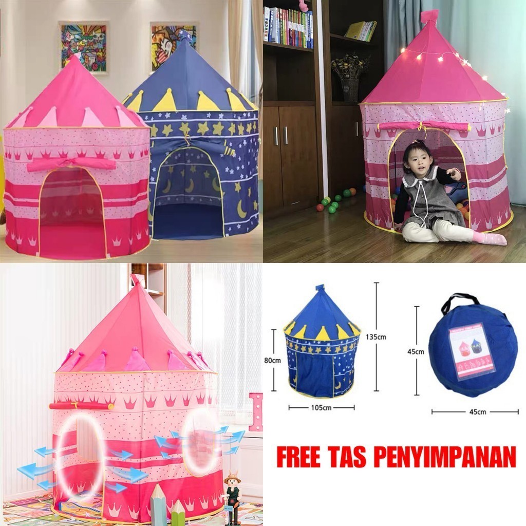 WR53RT TENDA ANAK CASTLE JUMBO / Mainan Tenda Anak Model Rumah / Tenda Castle / New Tenda CASTLE Jum