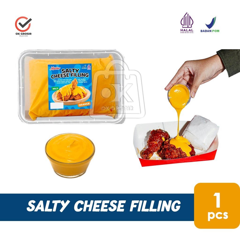 

Saus Keju Richeese Mild Salty Cheese Filling Orange (1 pcs)