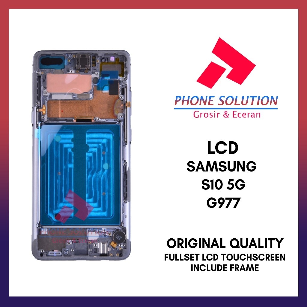 Grosir LCD Samsung S10 5G G977 Include Frame Original Fullset Touchscreen - Garansi 1 Bulan