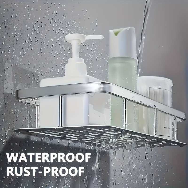 Rak Kamar Mandi Anti Karat, Rak Kamar Mandi Estetik, Tempel  Rack Aluminium