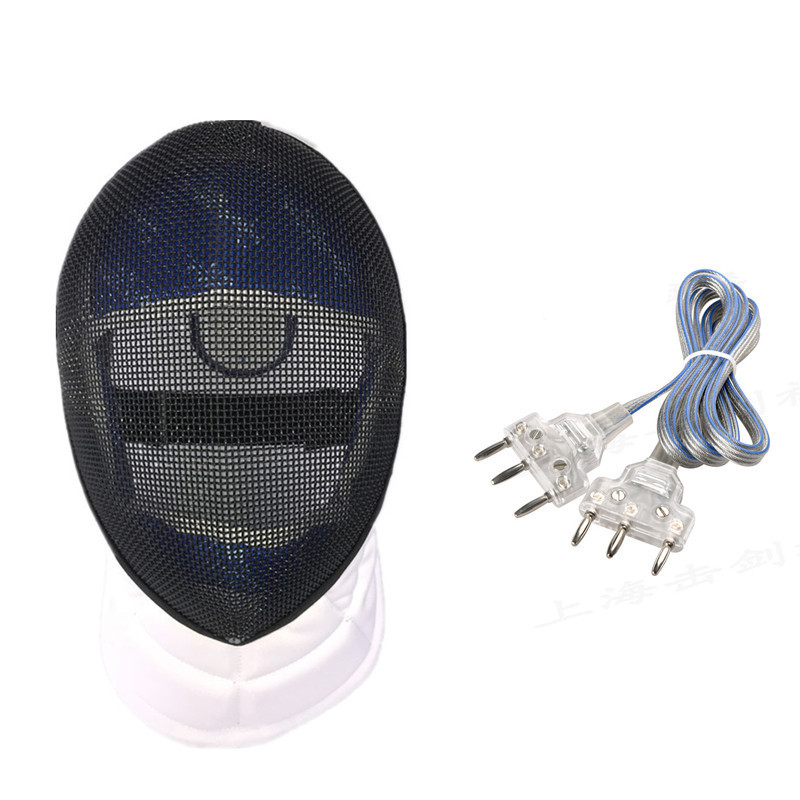 Fencing Epee mask with new safety backstrap system,1pcs Epee mask and 1pcs Epee body cord, fencing p