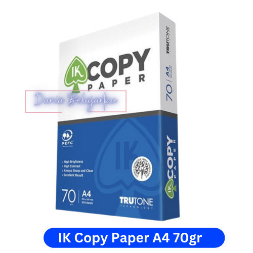 

promo ✨ -Kertas HVS A4 70 gr Copy Paper / HVS A4 Murah / 1 RIM 500 Lembar - IK Copy Paper