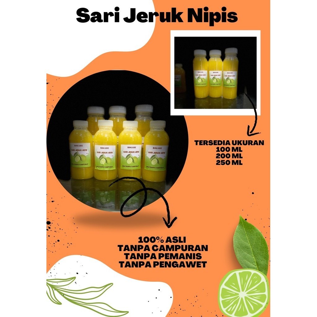 

Perasan Jeruk Nipis 100% Murni / Sari Jeruk Nipis / Original / N Y