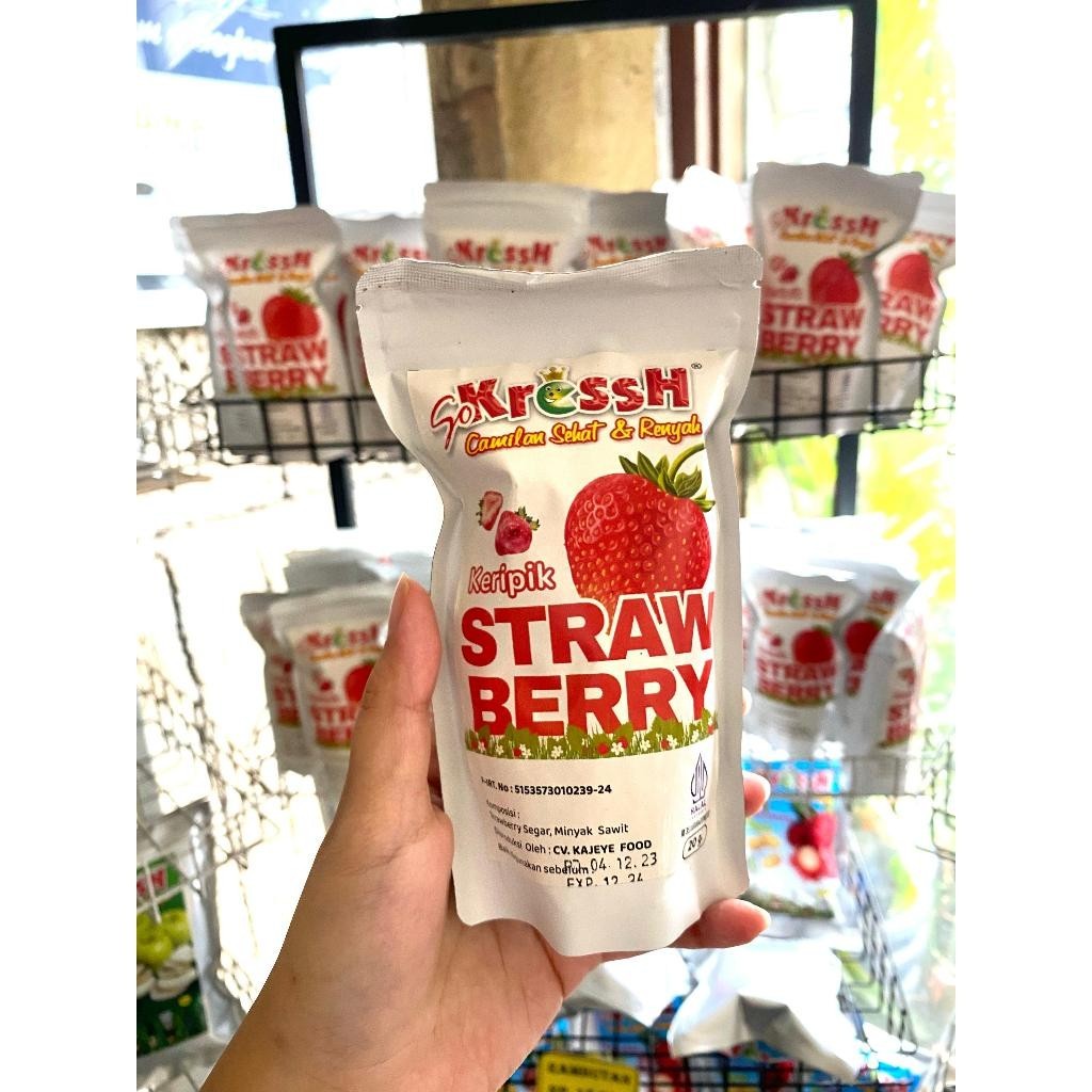 

Kripik Buah Strawberry 20gr Sokressh Aluminuim Foil