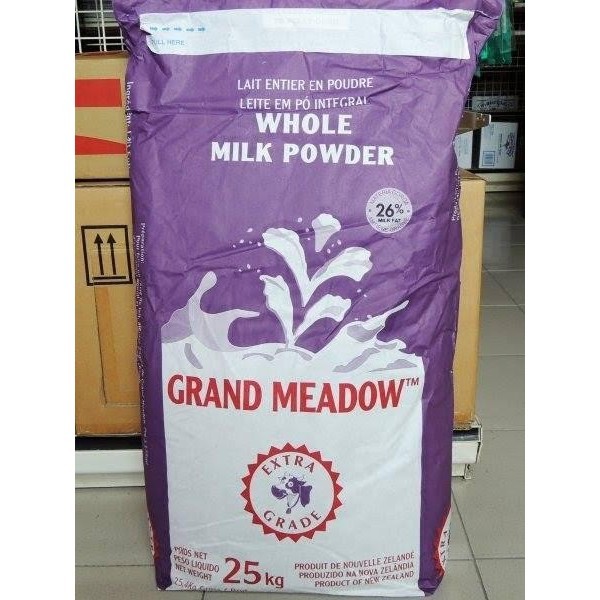 

TERJUAL SUSU BUBUK GRAND MEADOW 1 KG FULL CREAM NZMP POWDER 1 KG WHOLE MILK GM