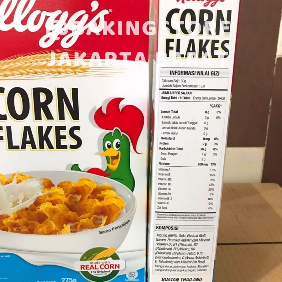 

GFD Sereal Kelloggs Corn Flakes 275 gram Cereal Kellogs