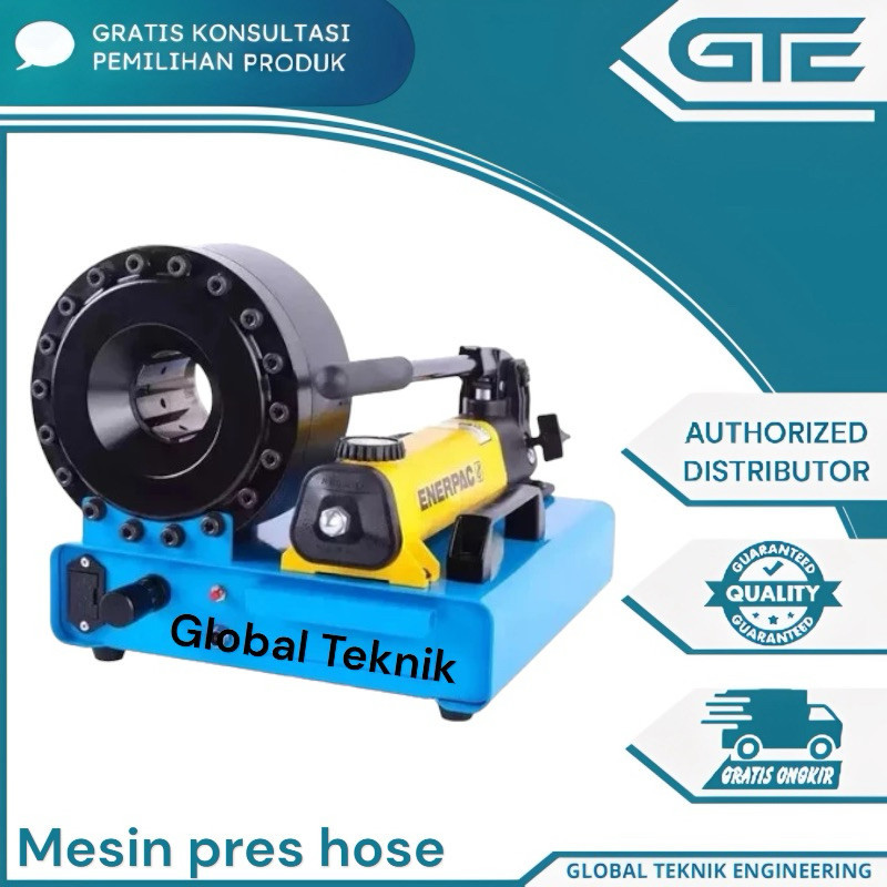 Hose Crimping Machine P16HP Alat Pres Selang Hidrolik Manual P16HP