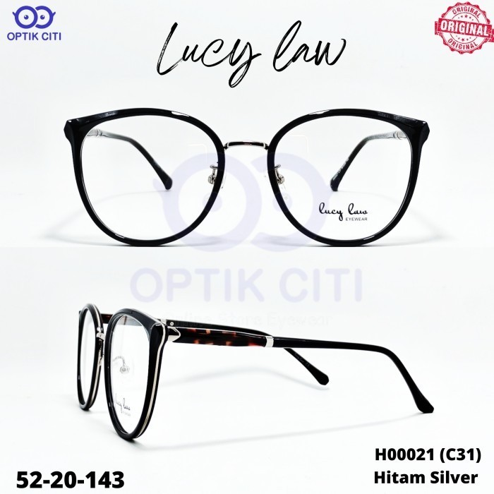 Frame Kacamata Wanita Cat Eye Lucy Law H 00021 Original