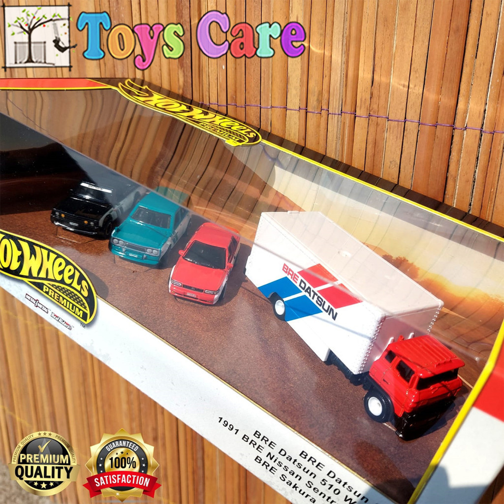 Hot Wheels Diorama BRE Datsun Box Set Premium BRE Datsun 620 BRE Datsun 510 Wagon Original Mattel