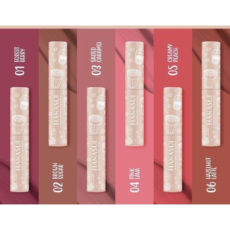 PRM - HANASUI LIPCREAM BOBA EDITION / LIPCREAM BOBA / HANASUI LIPCREAM