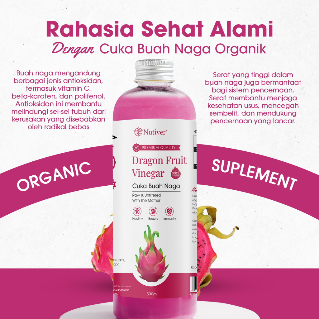 

CUKA BUAH NAGA | DRAGON FRUIT VINEGAR CUKA NAGA MINUMAN DIET | MINUMAN PROBIOTIK ALAMI | DRAGON FRUIT | TKS