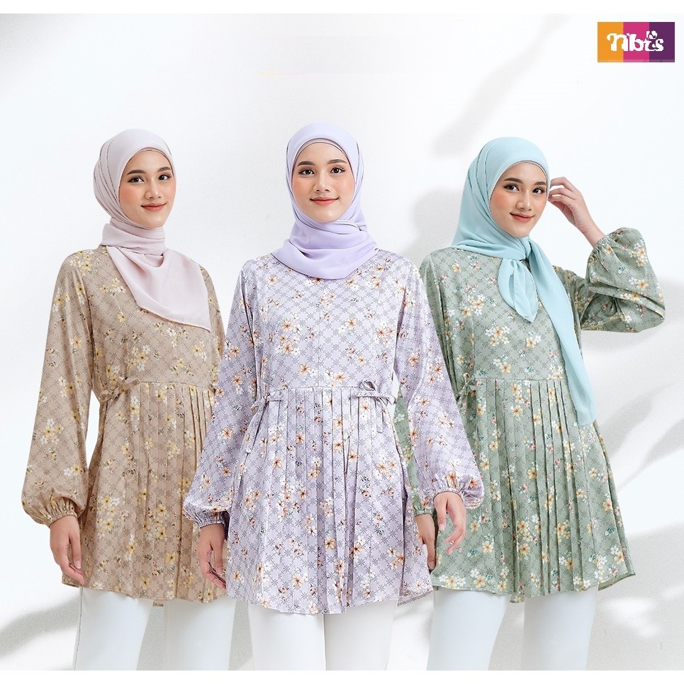 Nibras Atasan Muslim Wanita Na 051 | Tunik Blouse Premium
