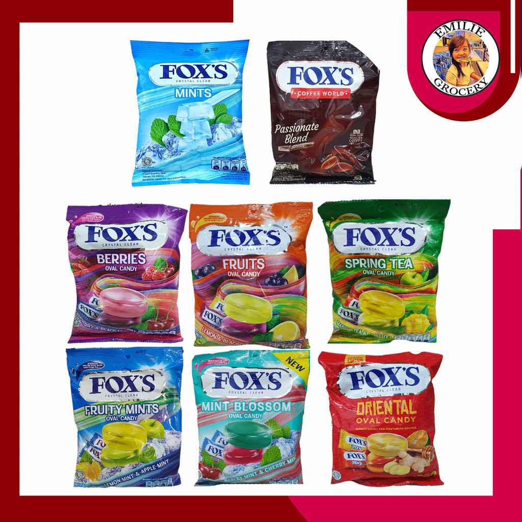 

Fox Foxs Fox's Permen Oval Flowrap Candy 125gr 125gram 125 gram All Varian