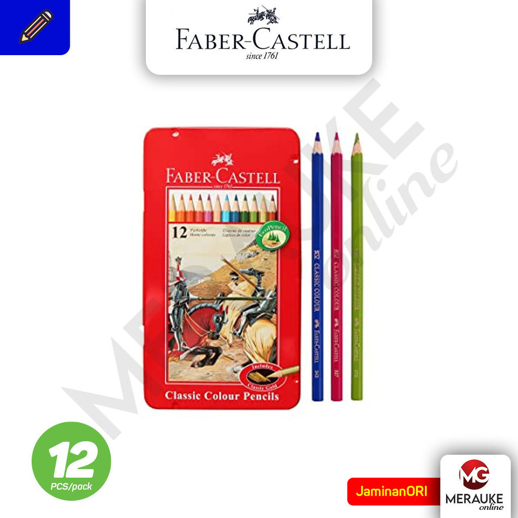 

Faber Castell Pensil Gambar Classic 12 Warna Panjang Kemasan Kaleng
