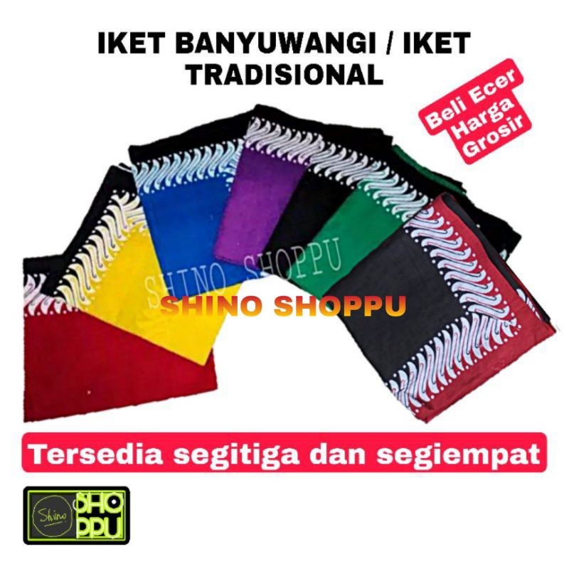 PROMO Udeng Banyuwangi/Iket Banyuwangi/Ikat kepala Jaranan segi empat & segitiga