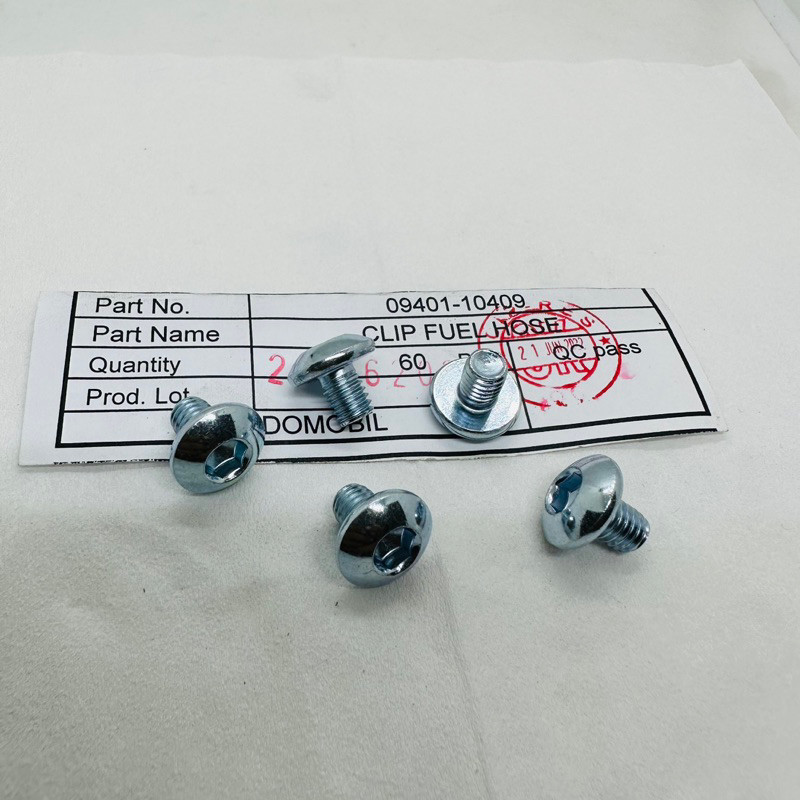 BOLT SPECIAL M6 × 8 mm 90107-K84-9002 BAUT 10 L 5 0,8CM  COVER BODY TANKI HONDA CRF 150 ORIGINAL MDA