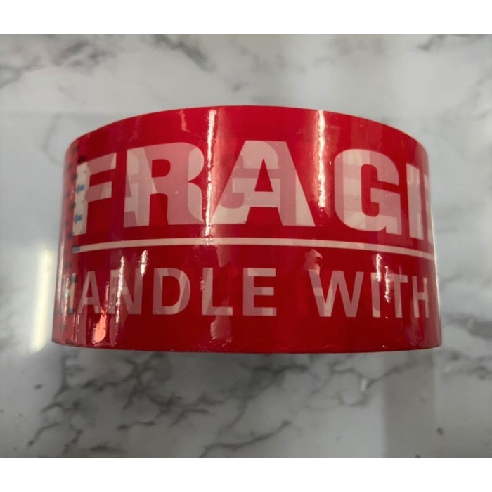 

FRAGILE 100YARD TEBAL 48x100 Merah Lakban