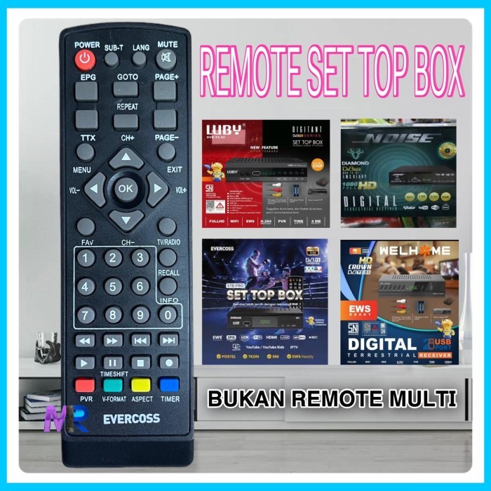 ES99 REMOT REMOTE SET TOP BOX / STB EVERCOSS - 1 PCS