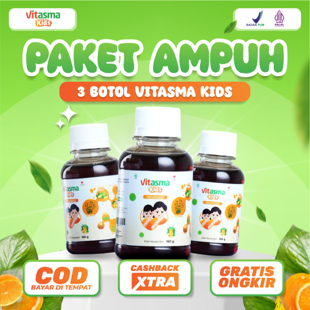 

VITASMA KIDS PAKET AMPUH 3 BOTOL 390ml