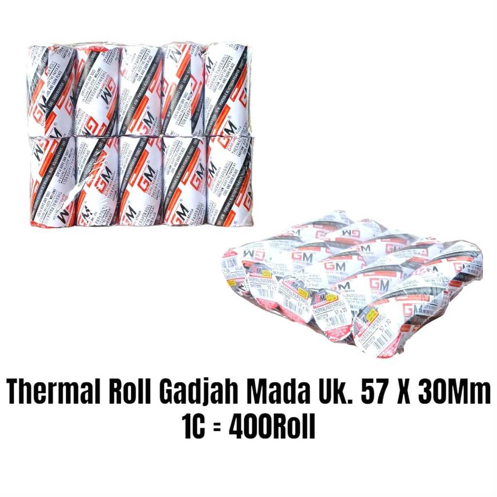 

Kertas Thermal Roll Gadjah Mada 57x30 (10pc)
