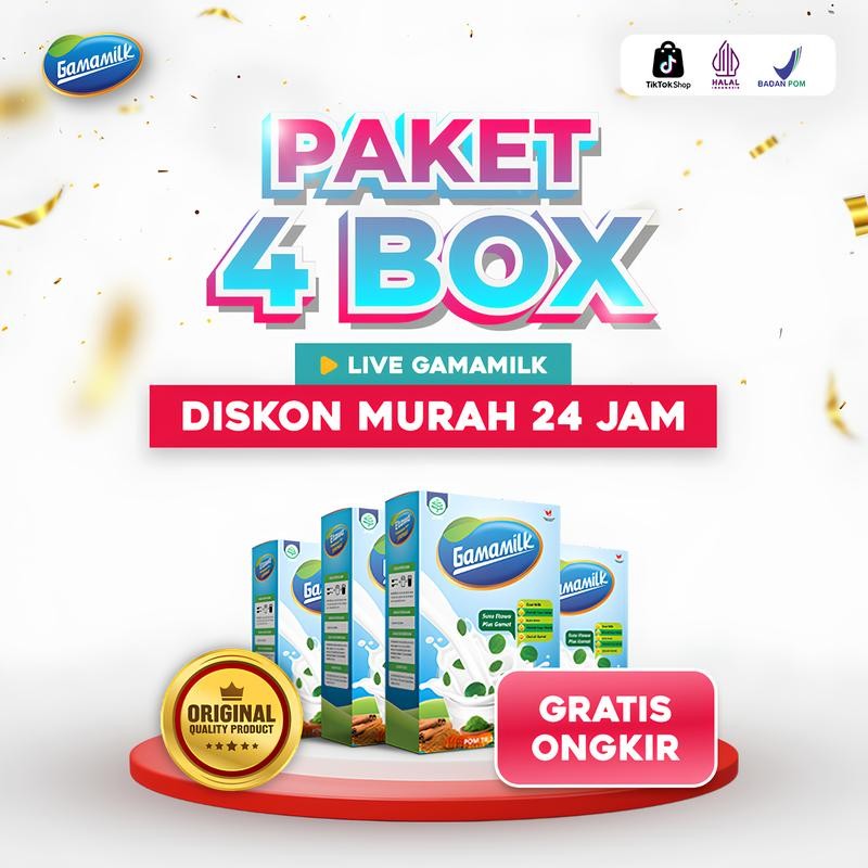 

PAKET 4 BOX GAMAMILK SUSU ETAWA GAMAT BUBUK BANTU KEPADATAN TULANG HALAL BPOM