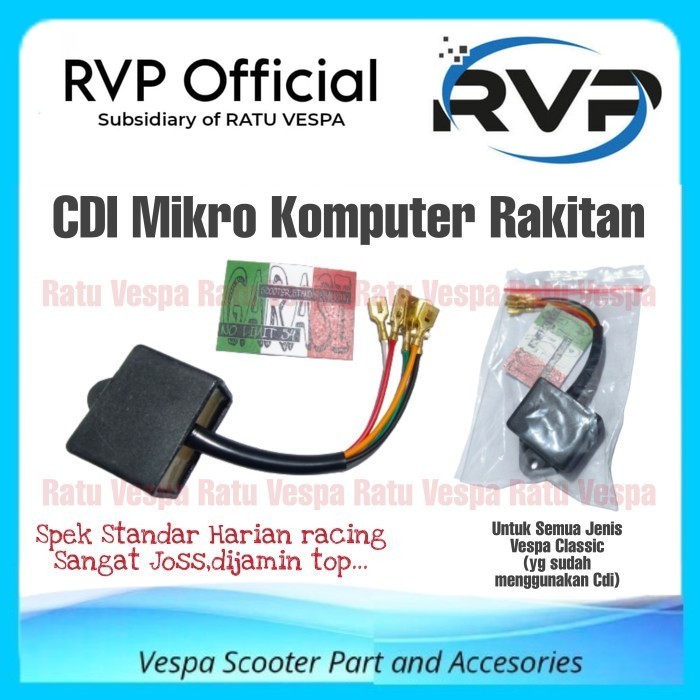 CDI Mikro Unit Rakitan Lokal (Standard Racing) Vespa PX,Strada,Excel