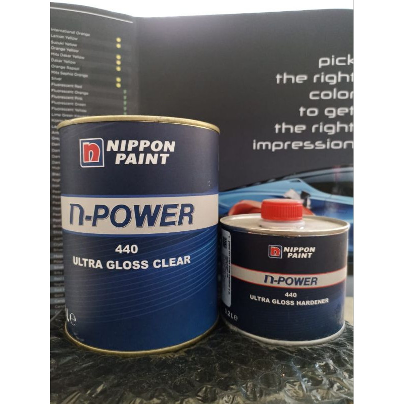 

CLEAR GLOSS NIPPON PAINT N-POWER 440 ULTRA 1 LITER SET