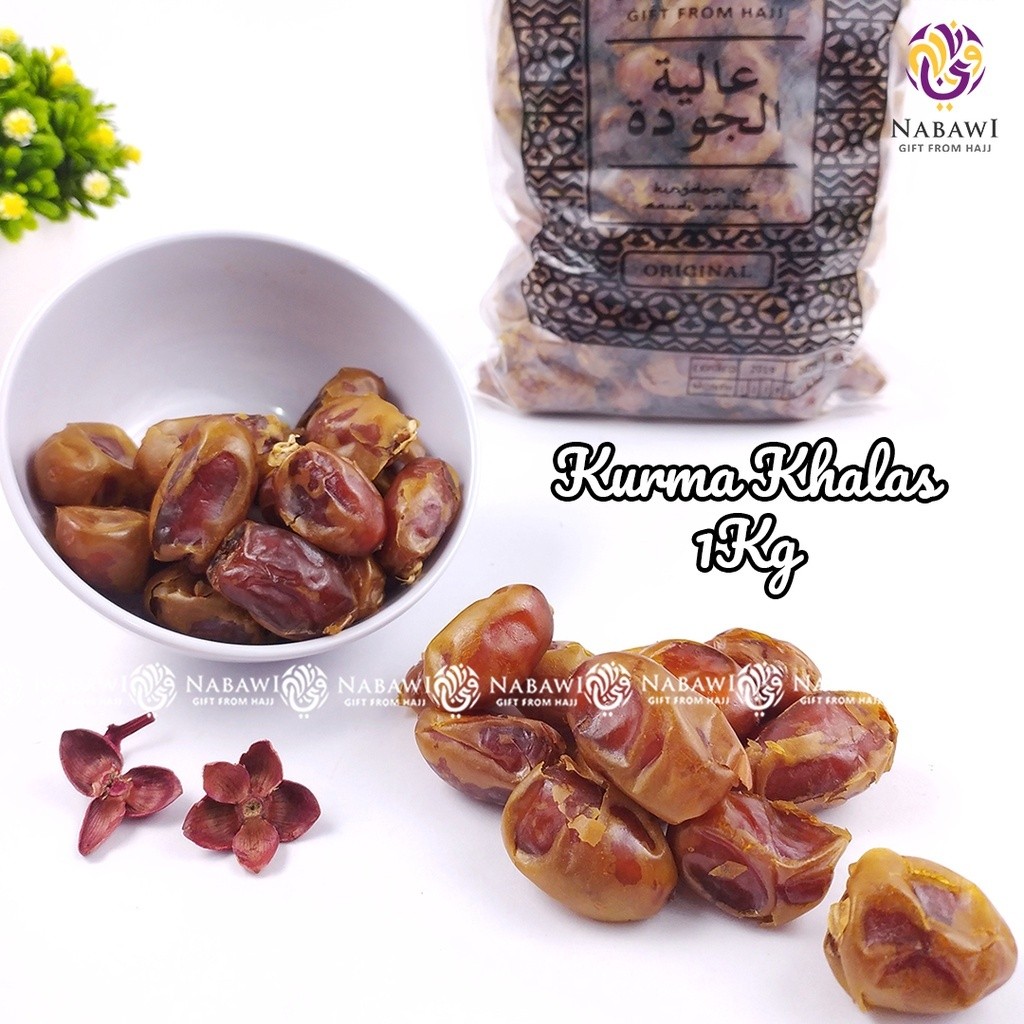 

Kurma Khalas 1 kg/ Grosir Kurma Murah/ Dates/ Oleh-oleh Haji dan Umroh