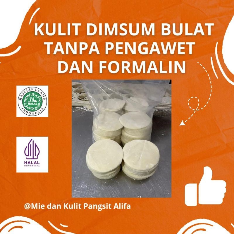

Kulit Dimsum Tipis Lembut Halal Kulit Pangsit Dimsum Kulit Pangsit Mentah Kulit Dimsum 8cm isi 100