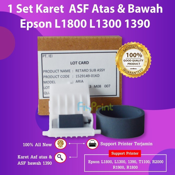 Karet  Roller Printer Epson 1390 L1800 Roller Printer L1300 T1100 New