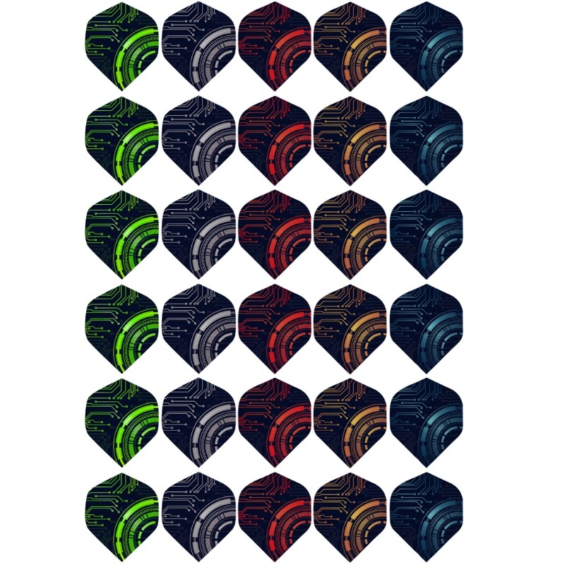 448D 30Pcs/Pack Dart Flights Harrows Accessory Kit Feather Tail Wing Flight Outdoor Sports for Soft 