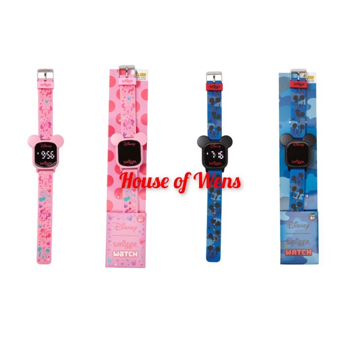 [New Arrival] SMIGGLE MINNIE & MICKEY DIGITAL WATCH ORIGINAL - JAM TANGAN ANAK  - Mickey