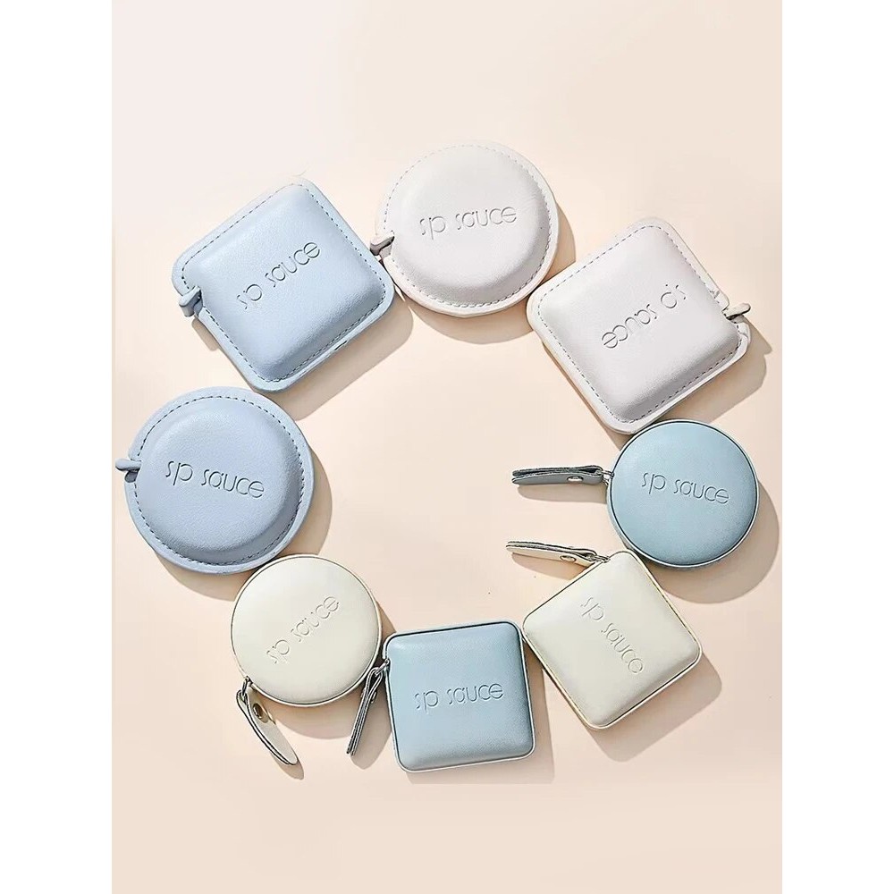 

1pc Soft Square Tape Measure 59 Inch Push Button Measuring Tape Body Measuring Soft Tape Retractable Inch Tape For Sewing Dou