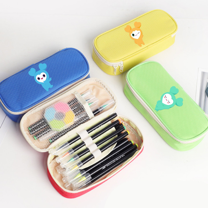 

Twices Lovely Pencil Case Kids Anime Kawaii Cute Pen Bag Korea Female Star Stationery Box School Office Storage Accessory Gift