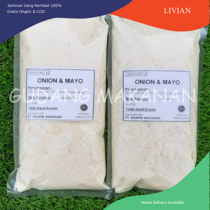 

lv Kewpie Onion Mayo 1 kg | Mayonaise dengan Bawang Bombay - Standar