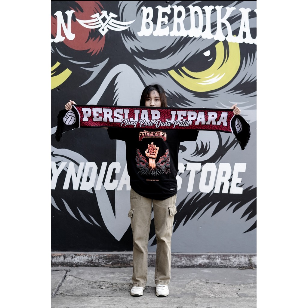 Scarf Persijap Jepara Elang Laut Dada Putih × Curva Nord