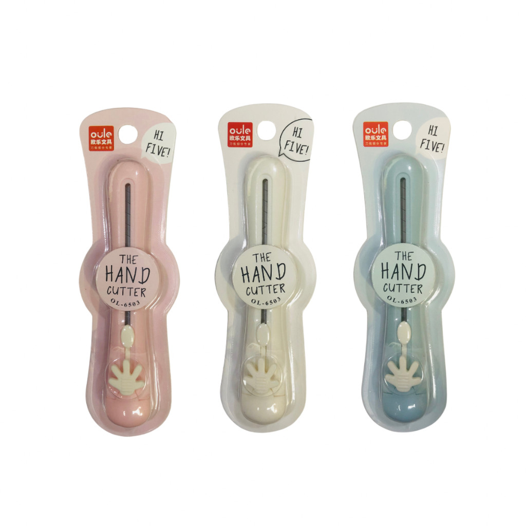 

Cutter Oule Impor OL-6503 Pen Knife The Hand Cutter Kater Alat Pemotong Kertas Kantor Sekolah - SATUAN SHESB