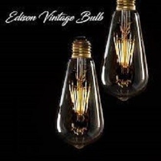 bohlam cahaya api led kuning vitage led putih  - cahaya kuning