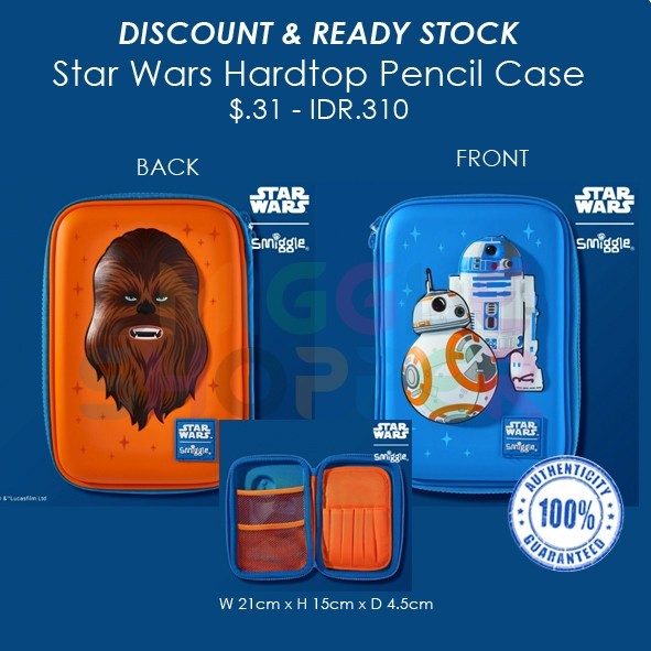 

[New] Smiggle ORI Star Wars Hardtop Pencilcase