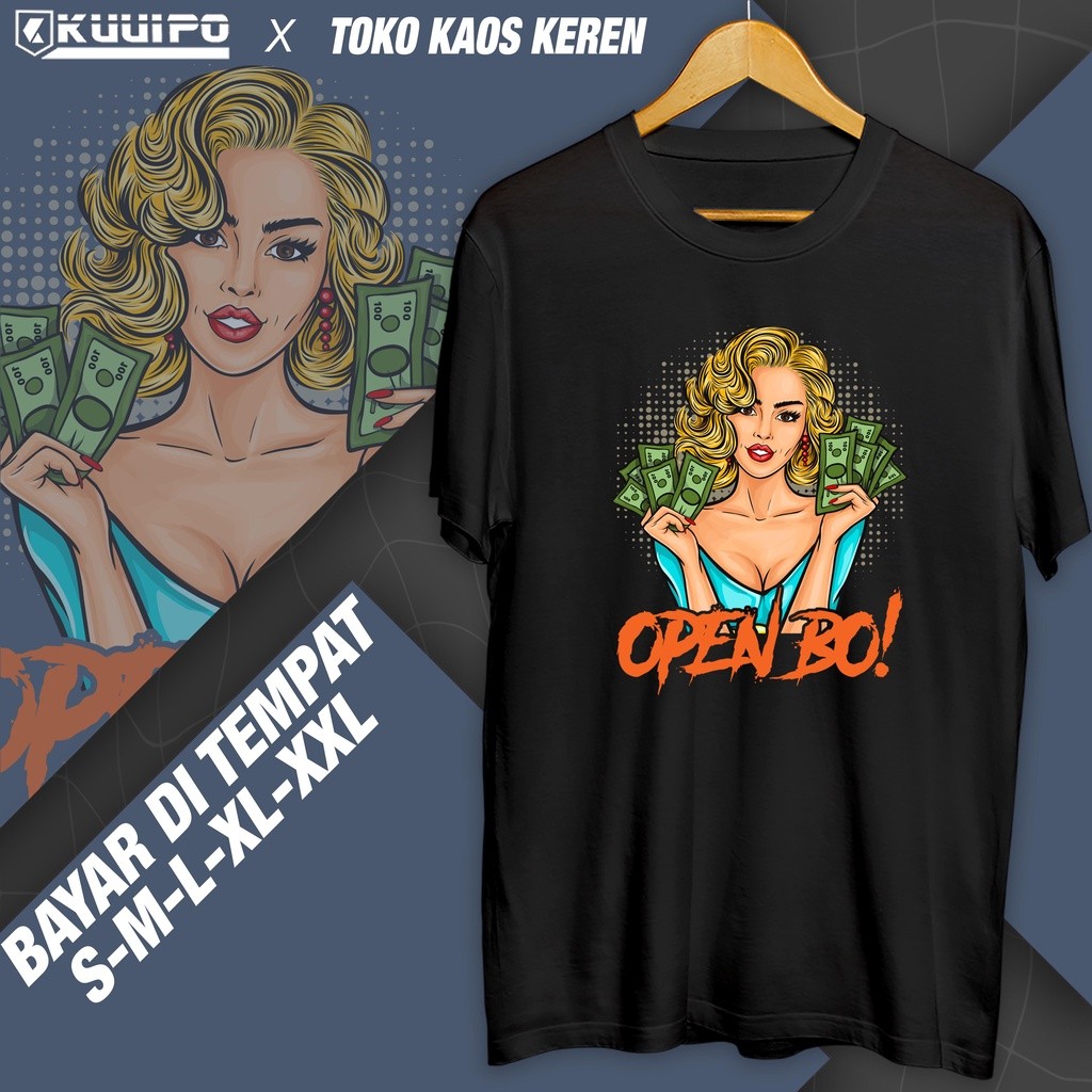 KAOS DISTRO OPEN BO / KAOS OPEN BO / KAOS COWOK / KAOS CEWEK