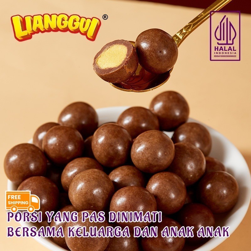 

[Makanan ringan cokelat][Mendukung COD]Lianggui Halal Crunchy Milk Choco Coklat Yang Crunchy Dengan Rasa Susu Cocok Untuk Cemilan Anak Anak Dan Keluarga Coklat Viral