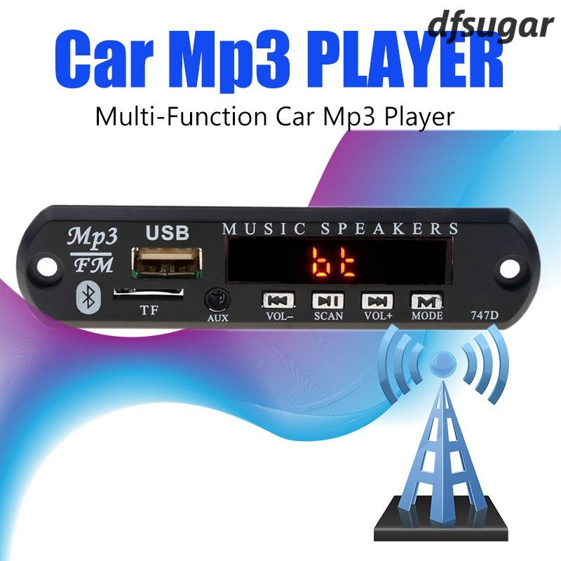 Modul Bluetooth Kit MP3 Usb Dekoder Penyisipan Kartu Papan Dekoding MP3 Bluetooth  Modul Penerima Au
