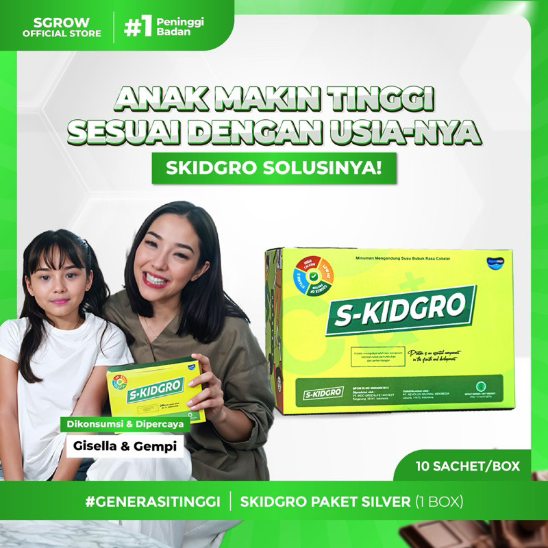 

S-KIDGRO Peninggi Badan Terbaik Untuk Anak - 1 BOX